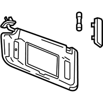 GM 23234080 Sunshade Assembly, . *Titanium