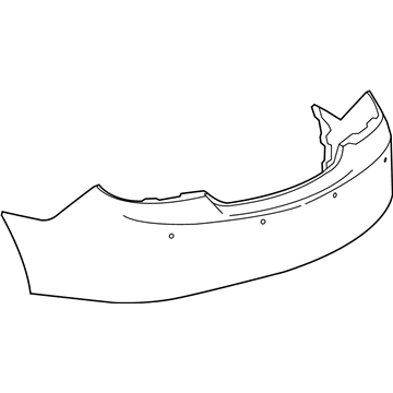 GM 20878636 Bumper Cover Rear