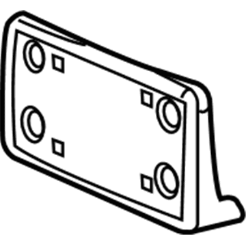 GMC 15199886 License Bracket