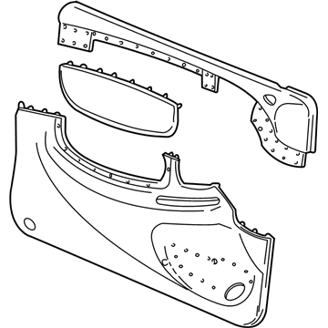 GM 22657102 Trim Assembly, Front Side Door *Neutral