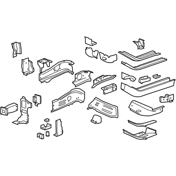 GM 23243277 Rail Assembly, Front Compartment Front Lower Side