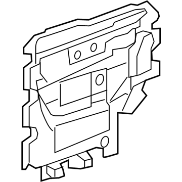 GM 20790451 Deflector Assembly, Rear Side Door Water