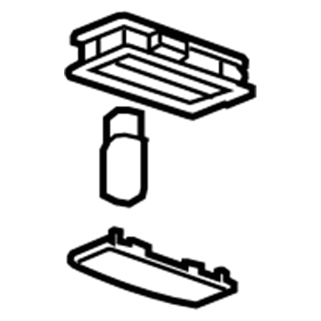 GM 42424661 Lamp Assembly, Center Reading *Light Ash Grr