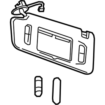 GM 95443012 Sunshade Assembly, . *Titanium