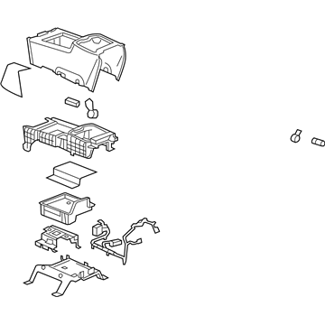 GMC 19329501 Console Assembly