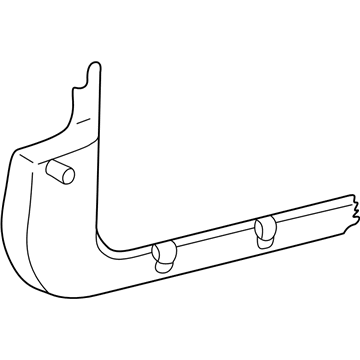 GM 12362910 Retainer,Front Side Door Opening Floor Carpet RH *Graphite