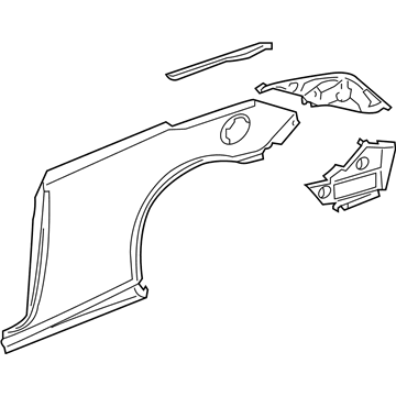 GM 25890568 Panel Assembly, Body Side Outer Rear