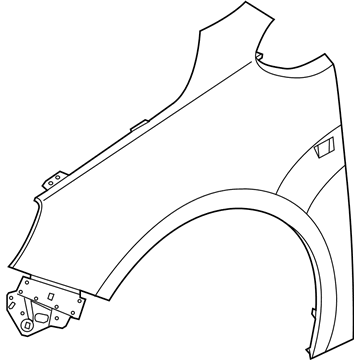 GM 13350343 Fender, Front (Rh)