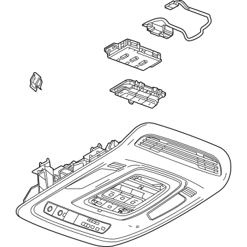 Cadillac 84661206 Overhead Console