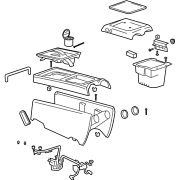 Hummer 88986338 Console Assembly