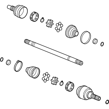 GM 22953759 Rear Wheel Drive Shaft Assembly