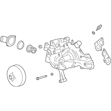 Chevy 12717097 PUMP,WATER(INCLUDES 1,3-5,24-30)(INCLUDES MOUNTING GASKETS & BOLTS, T-STATOR & T-STATOR HOUSING)