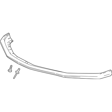 GM 84116193 Front Fascia Extension in Red Hot