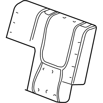 Chevy 89041881 Seat Back Pad