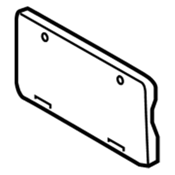 Pontiac 88975684 License Bracket