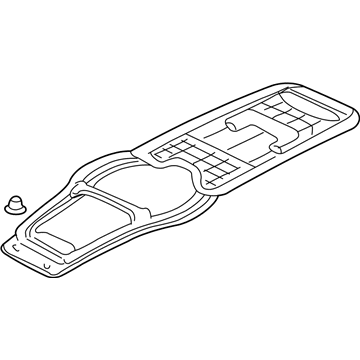 GM 10433409 Plate Assembly, Roof Console Backing *Gray*