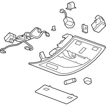 Cadillac 25977640 Roof Console