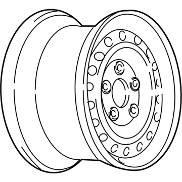 Buick 9592808 Wheel, Steel