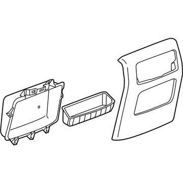 GM 23362158 Panel Assembly, Front Floor Console Rear Trim *Shale