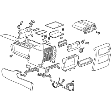 GM 23467954 Console Assembly, Front Floor *Dark Grey