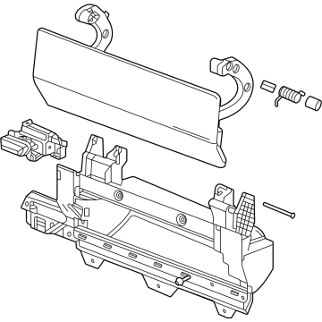 Chevy 86516564 COMPARTMENT,INSTRUMENT PANEL UPPER (W/DOOR)(INCLUDES 5-11,13,15,16)(JET BLACK)