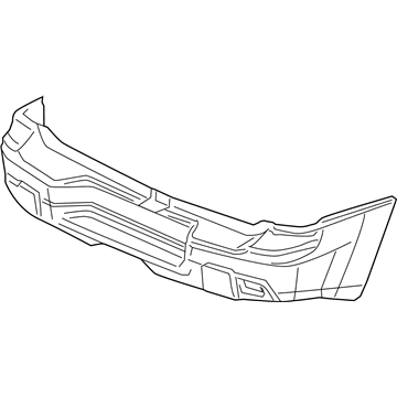 GM 89045604 Rear Primered Bumper Cover