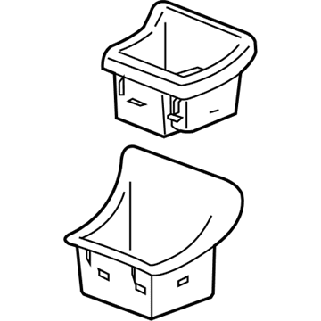 GM 25958442 Console Assembly, Front Floor Front *Satin Nickel