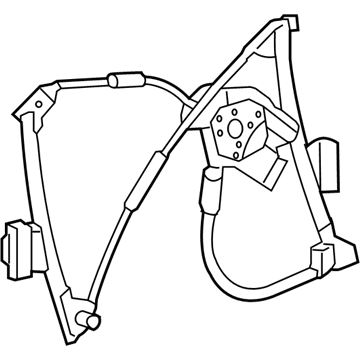 2008 Chevy Corvette Window Regulator - 22895756