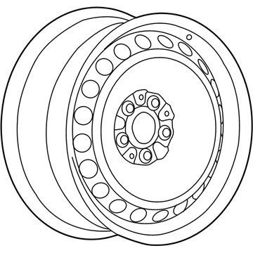 Chevy 92246104 Wheel, Steel