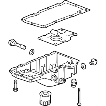 Cadillac 12631828 Oil Pan