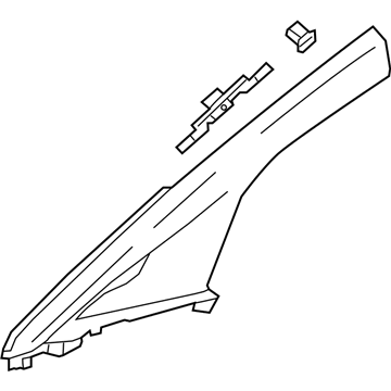 GM 42687066 Molding Assembly, W/S Garn *Grey R