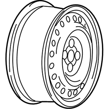 GM 95040745 Wheel Rim Assembly, 15X6