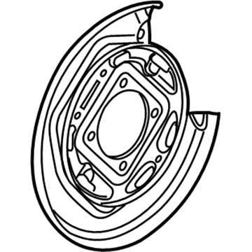 GM 15111378 Plate,Rear Brake Backing