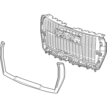 GM 84835784 GRILLE ASM-FRT *VADER CHROMEE