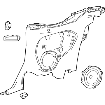 Chevy 84598798 Lower Quarter Trim