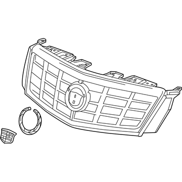 Cadillac 20901627 Upper Grille