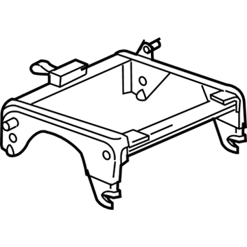 GM 19169122 Riser Asm,Rear Seat *Ebony