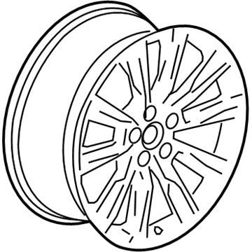 Cadillac 12345678 Wheel, Alloy