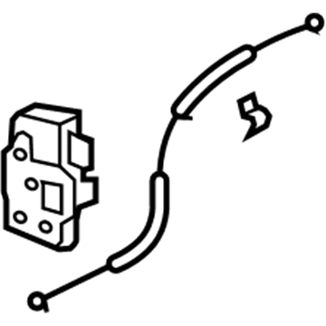 GM 19257147 Front Door Latch Actuator Assembly