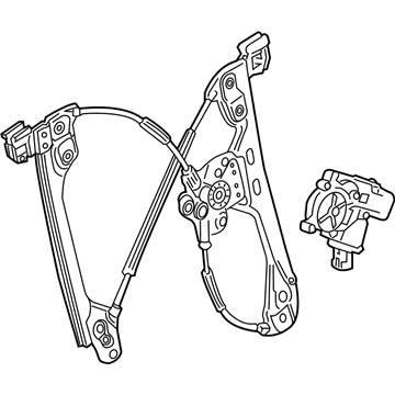 2015 Cadillac ATS Window Regulator - 23272677