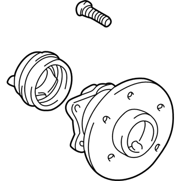 2005 Pontiac Vibe Wheel Bearing - 88970097