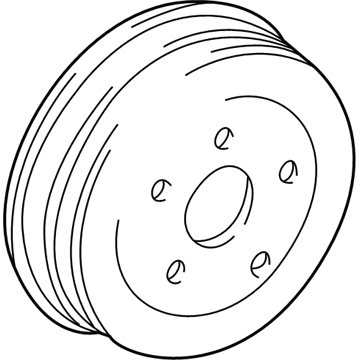 2004 Pontiac Vibe Brake Drum - 88970141