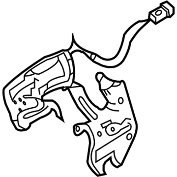 GM 96327155 Rear Compartment Lid Lock Cylinder Lever Actuator