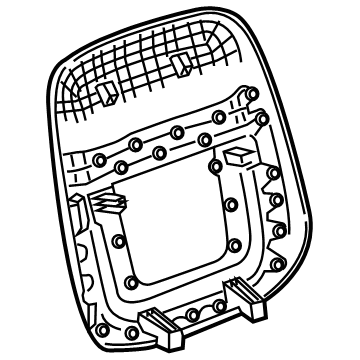 GM 84623953 Panel Assembly, F/Seat Bk Fin *Bittersweet