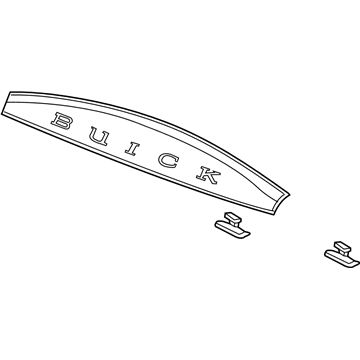 GM 15137209 Molding Assembly, Hood Front *Chrome