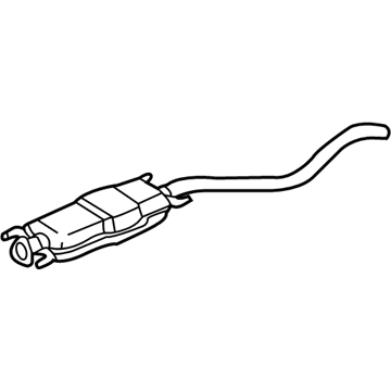 GM 22726423 Resonator Asm,Exhaust (W/ Exhaust Pipe)