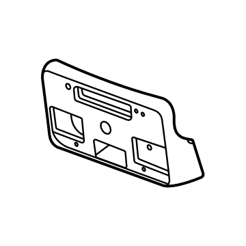 GM 84186106 Bracket Assembly, Front Lic Plt *Black