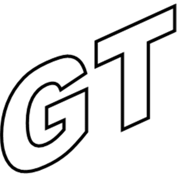 GM 22689394 Plate Assembly, Rear Compartment Lid Name 'Gt'