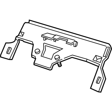 GM 10243962 Baffle Assembly, Radiator Air Upper *Black