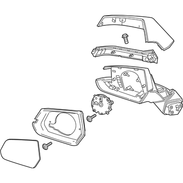 Cadillac 23240305 Mirror Assembly